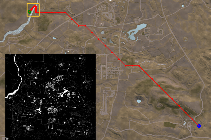 Multi-Agent Motion Planning with Military Maps