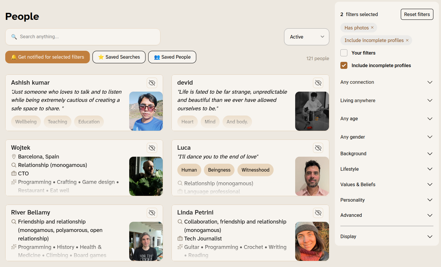 Compass — Platform for Intentional Human Connections