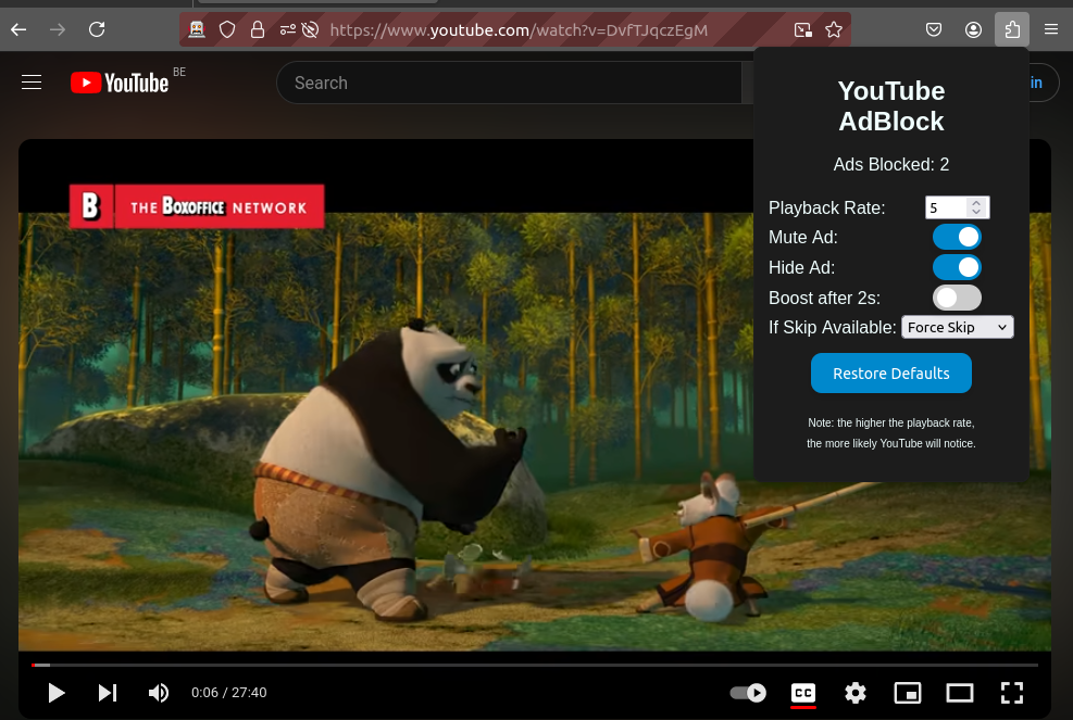 Youtube AdBlock